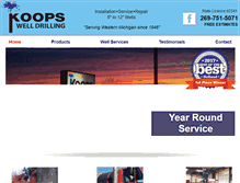 Tablet Screenshot of koopswelldrilling.com